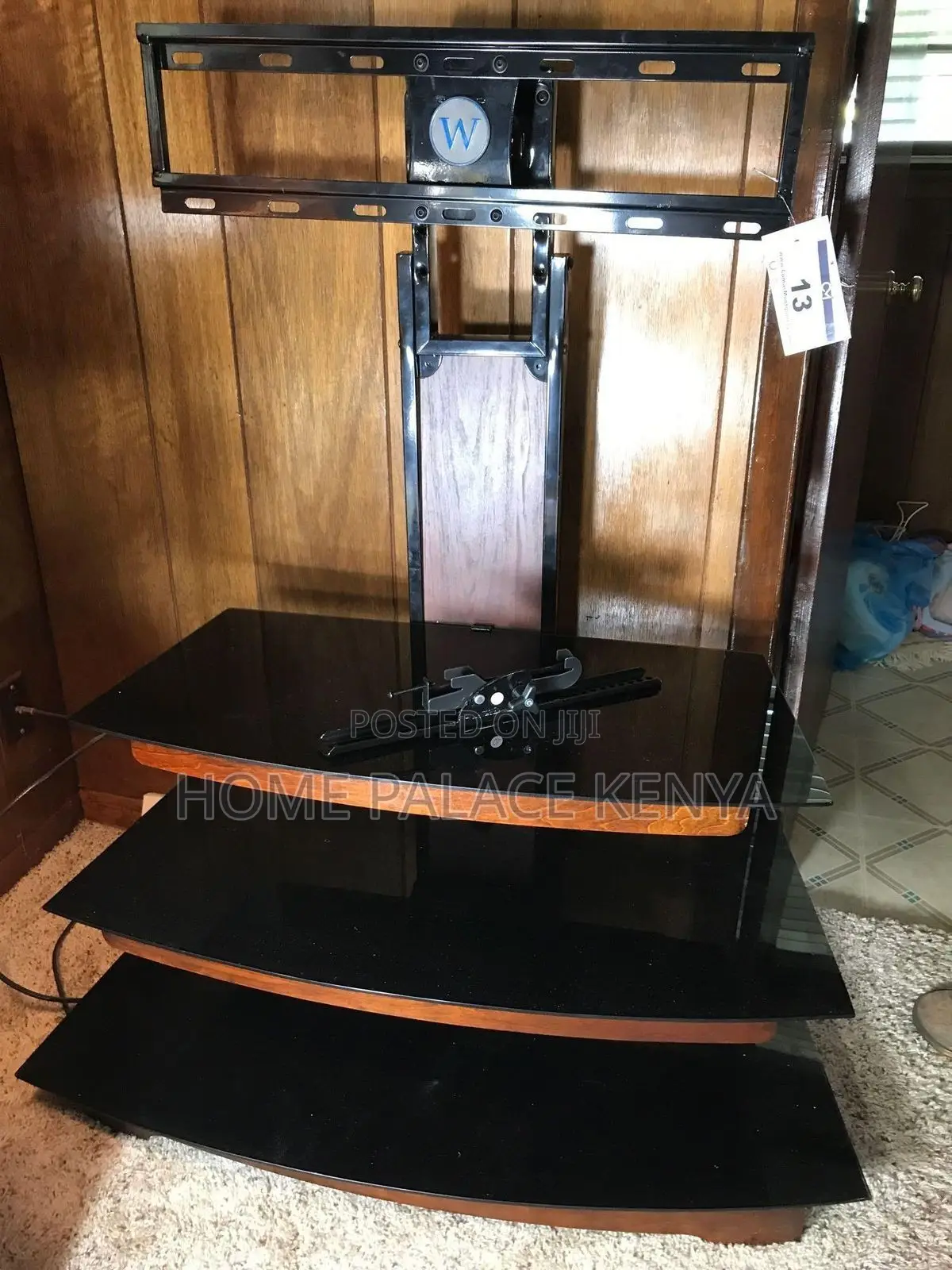 TV Stand; Space Saving Entertainment Center With TV Mount