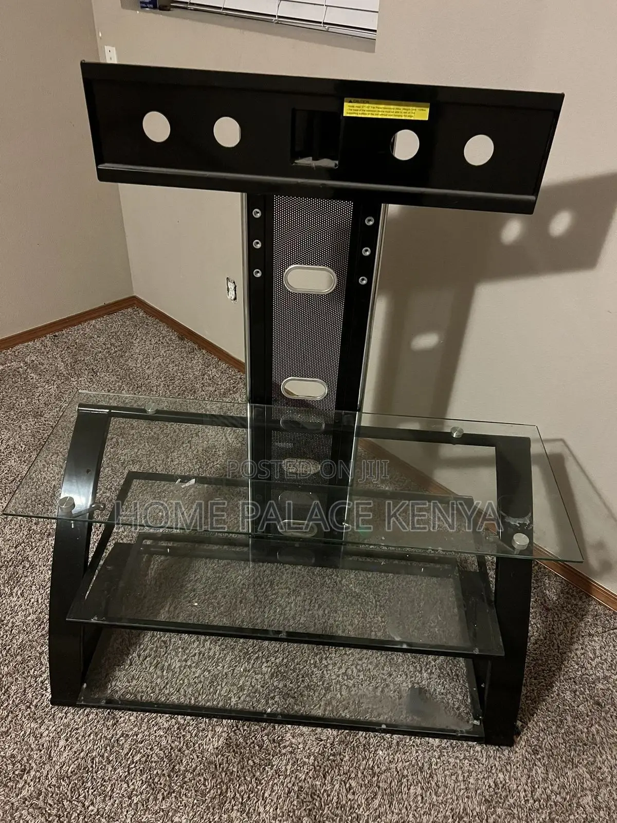 TV Stand; Space Saving Entertainment Center With TV Mount