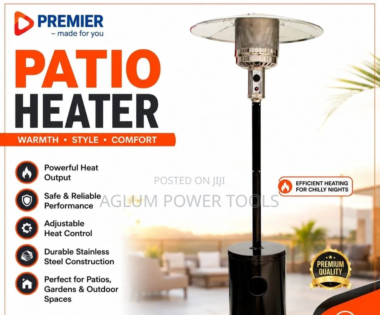 Premier Patio Heater for Outdoor Indoor Space