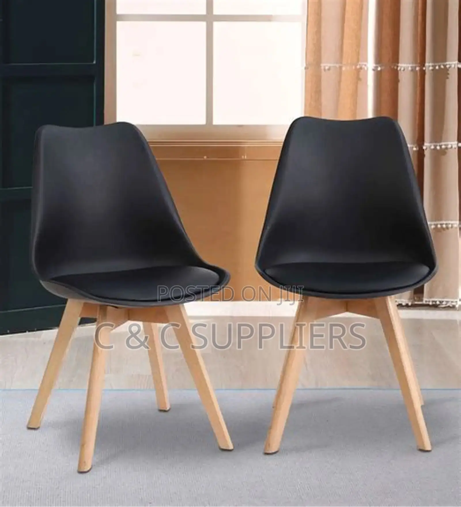 Armless Heavy Duty Eames Plastic Chair.