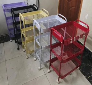 Metallic 3 Layer Kitchen Rack