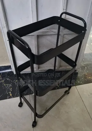 Metallic 3 Layer Kitchen Rack