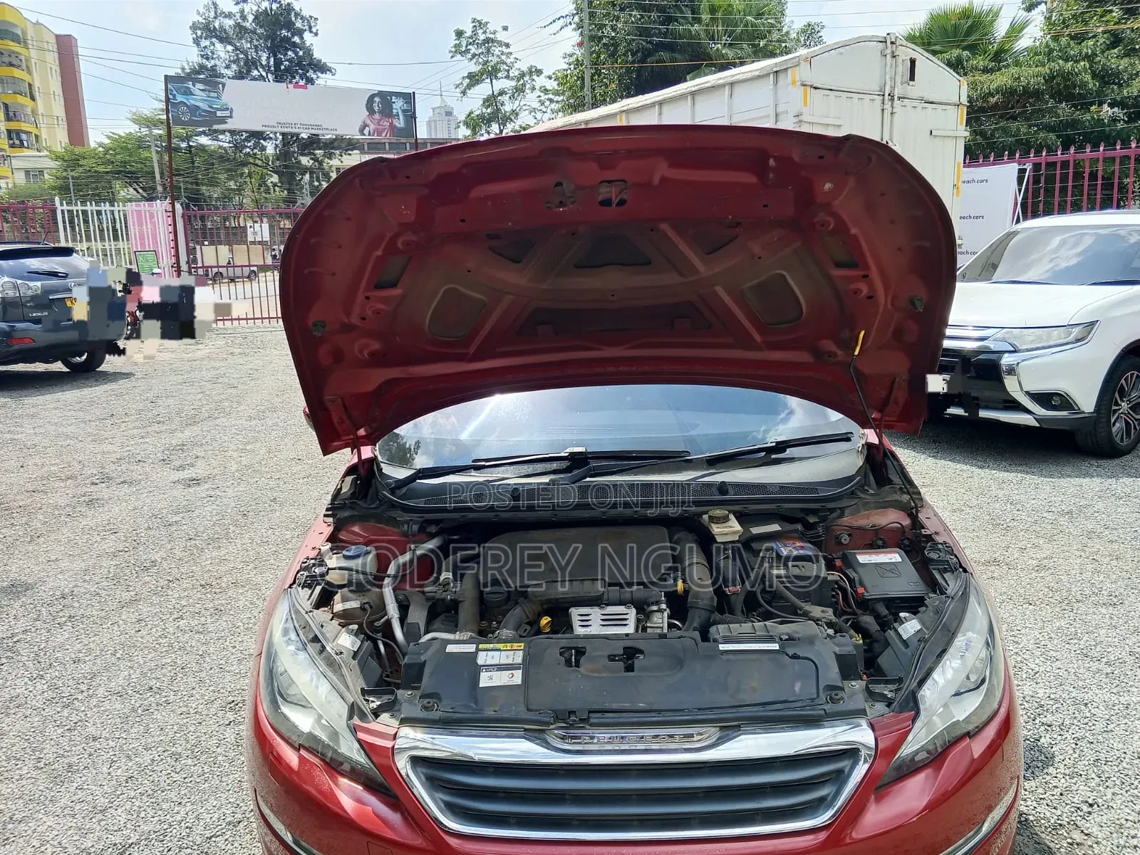 Peugeot 308 2015 Burgundy