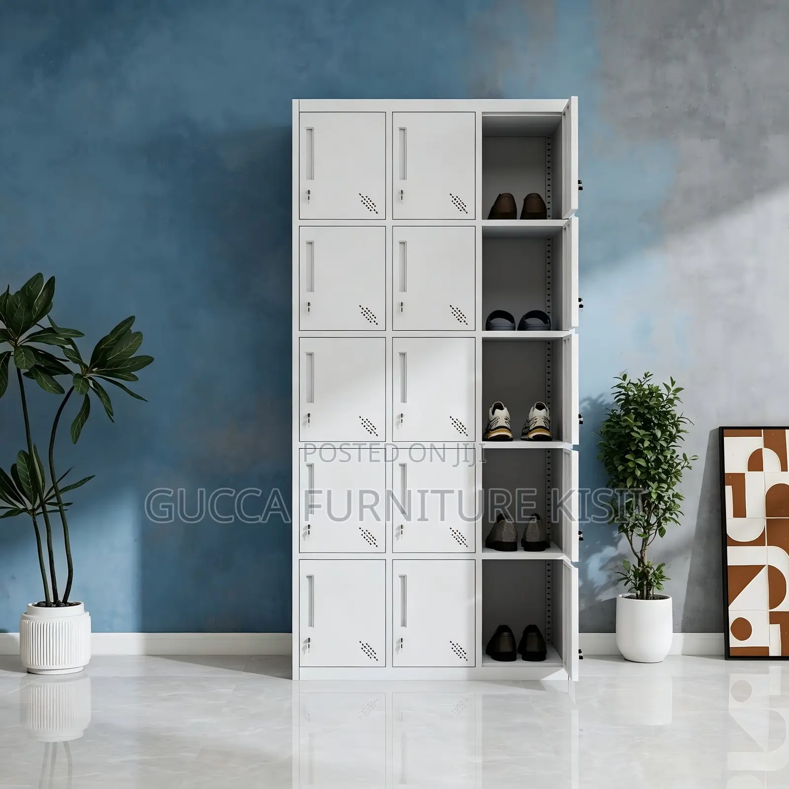 Office Cabinet; 15-Locker Gym Storage Cabinet