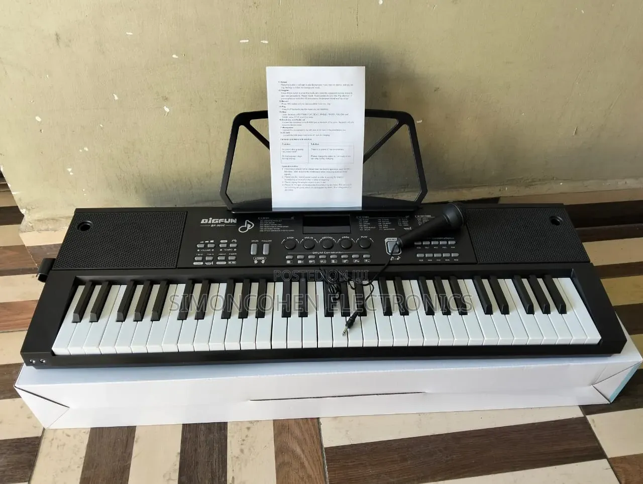 Rechargeable Keyboard Piano With Built-in Double Speakers