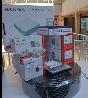4 Camera Hikvision CCTV Kit | 4CH DVR + HDD + Power Supply