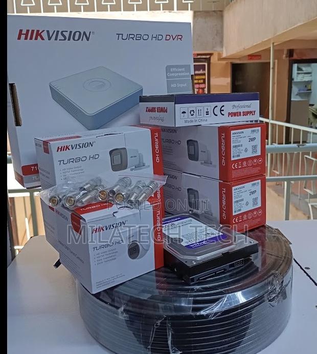 4 Camera Hikvision CCTV Kit | 4CH DVR + HDD + Power Supply