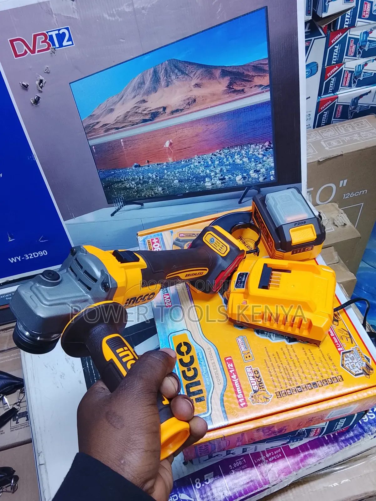 INGCO Cordless Angle Grinder