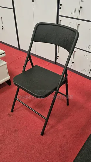Black Heavy Duty Foldable Chair