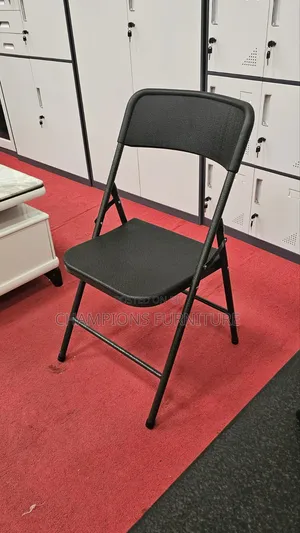 Black Heavy Duty Foldable Chair