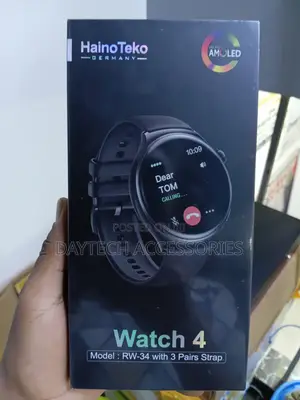 Haino Teko RW34 Smart Watch Black - Unisex - AMOLED Screen - 3 Straps