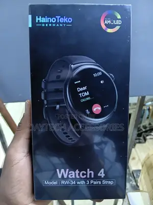 Haino Teko RW34 Smart Watch Black - Unisex - AMOLED Screen - 3 Straps