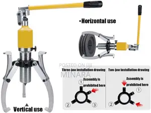 10 Ton, Hydraulic Puller, Jaw Puller for Bearing, Gear, Hub, Pulley