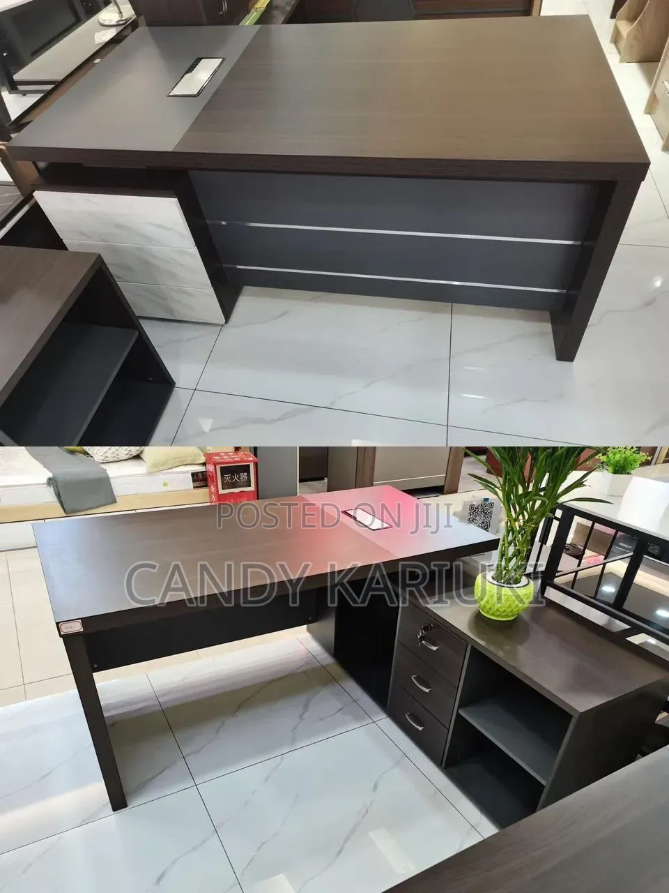 1.6m Long Office Desk With Modern Executive Design