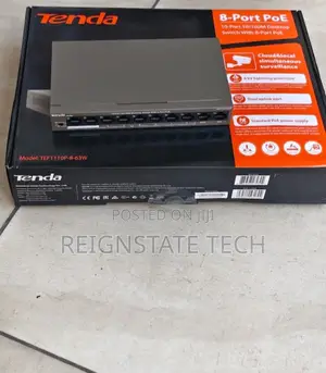 Tenda Tef1110p-8-63w 8-Port 10/100mbps + 2 Gigabit Desktop With 8 Poe