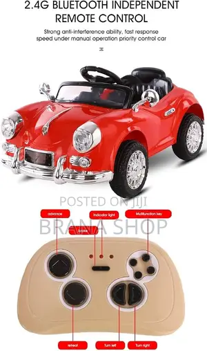 Red Volkswagen Kids Electric Ride-on Car – Cute, Stylish Fun