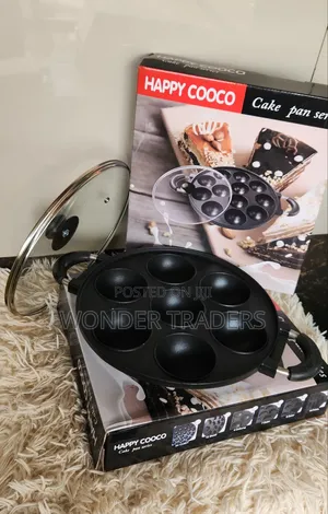 Vitumbua Pan*
*Cake Pan*
*7 Big Slots*
*With Lid*
