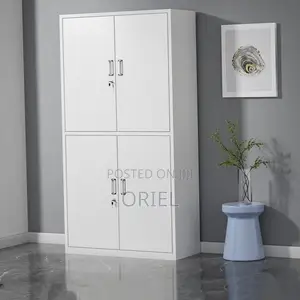 Office Cabinet : 4-Door Lockable Filing Cabinet