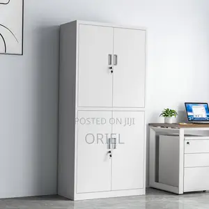 Office Cabinet : 4-Door Lockable Filing Cabinet
