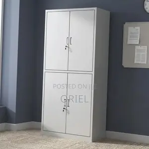 Office Cabinet : 4-Door Lockable Filing Cabinet