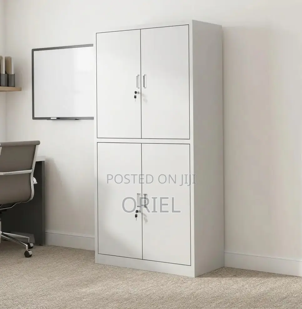 Office Cabinet : 4-Door Lockable Filing Cabinet