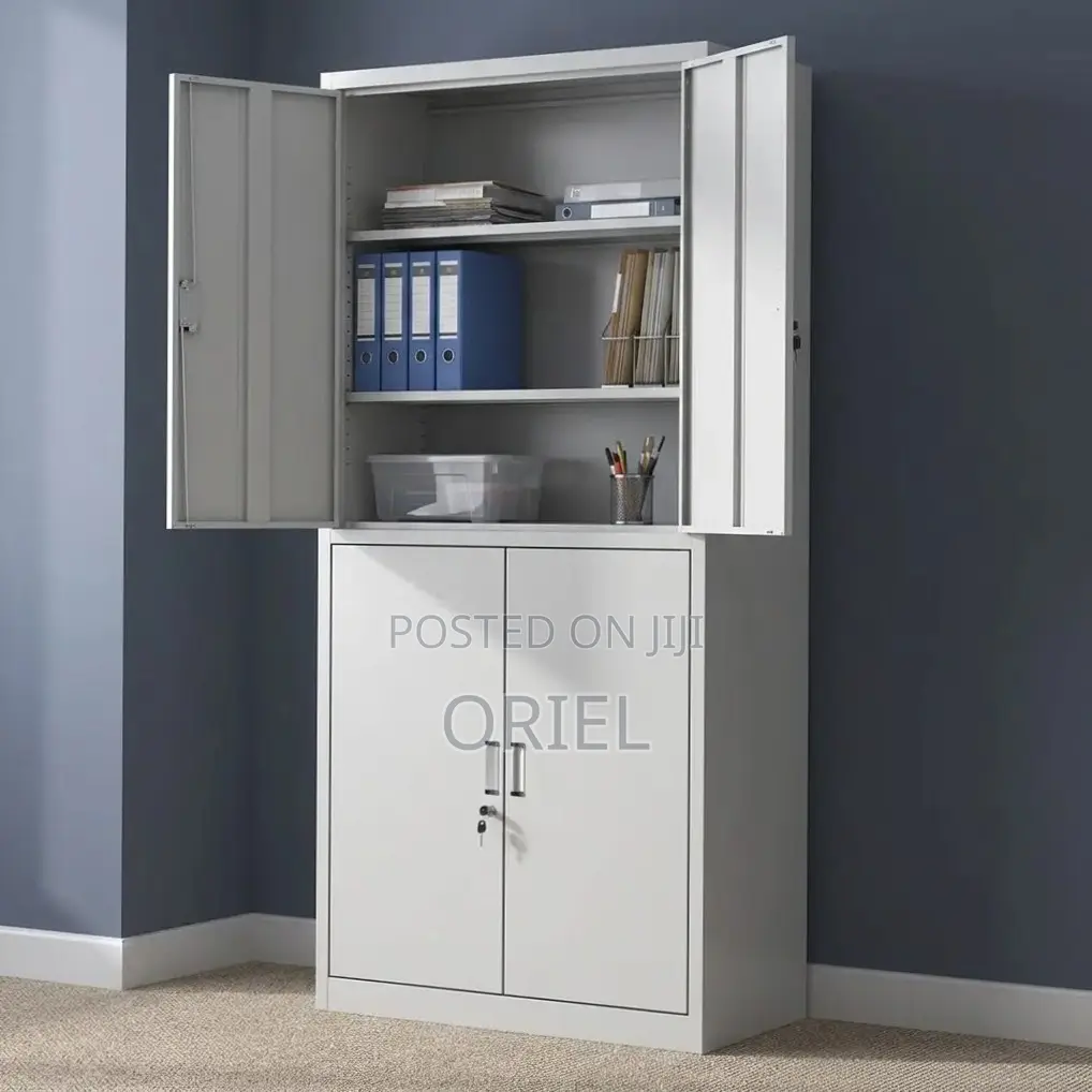 Office Cabinet : 4-Door Lockable Filing Cabinet
