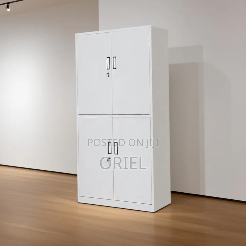 Office Cabinet : 4-Door Lockable Filing Cabinet
