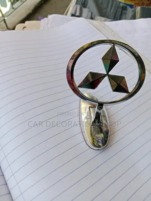 Chrome Polished Finish Mitsubishi Front Hood /Bonnet Standing Emblem