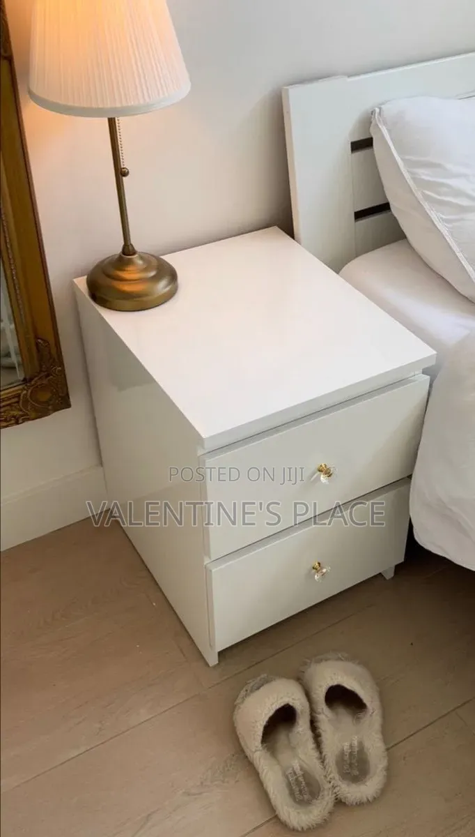 Scandinavian-Style Wooden Bedside Table
