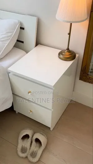Scandinavian-Style Wooden Bedside Table