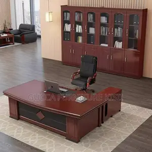 Office Desk; 1.6M Mahogany Office Desk