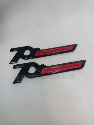 Gloss Black Red 70th Anniversary Fender/Tailgate Emblem