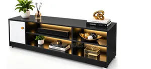 Imported Executive TV Stand With Shelves and Cabinet