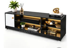 Imported Executive TV Stand With Shelves and Cabinet