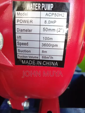 8HP 4-Stroke Gasoline High Pressure Water Pump Engine