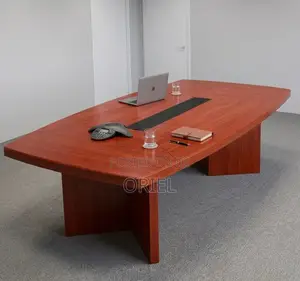 Office Table : 2400MM Conference Meeting Mahogany Table