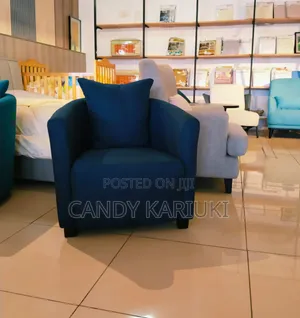 Modern Navy Blue Accent Arm Chair