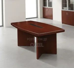 Office Table : 2400MM Conference Meeting Mahogany Table