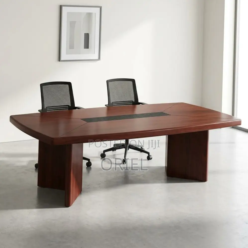Office Table : 2400MM Conference Meeting Mahogany Table