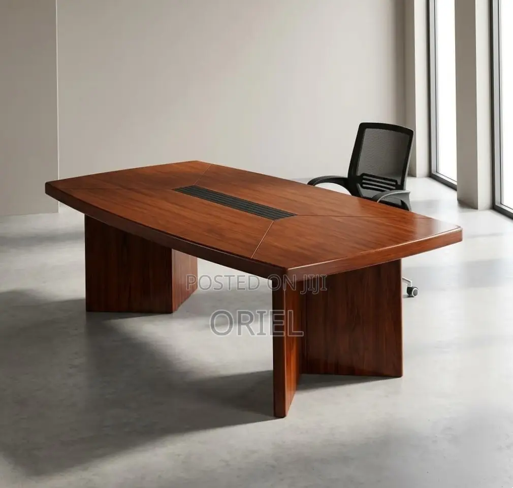 Office Table : 2400MM Conference Meeting Mahogany Table