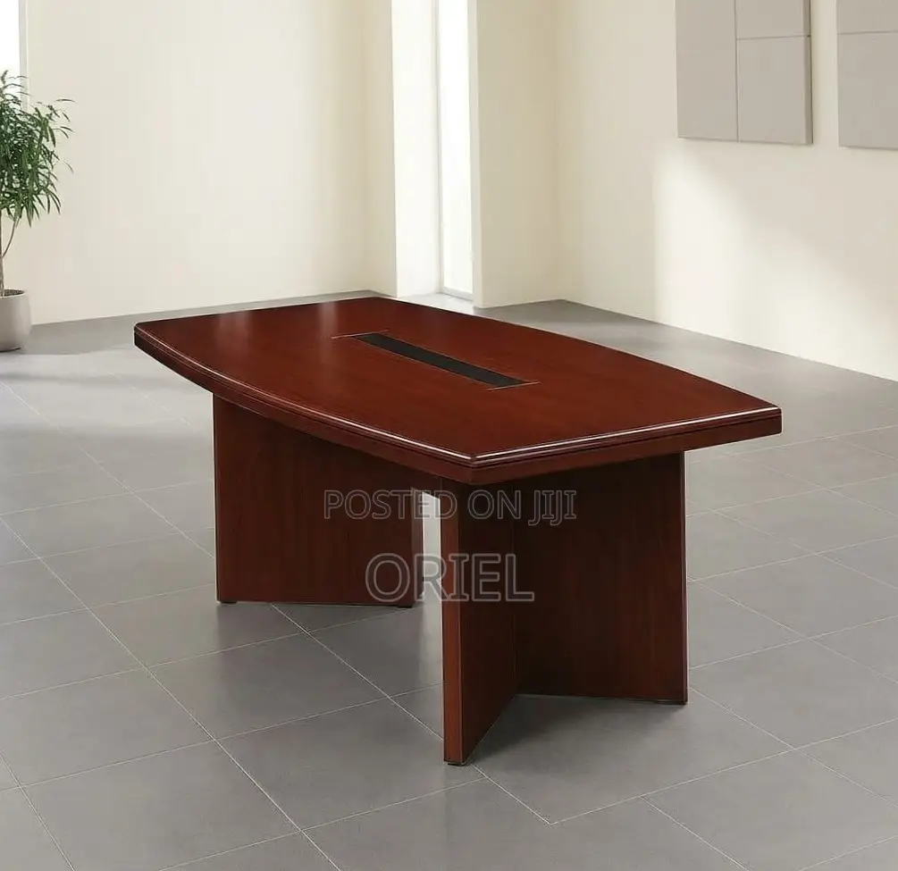Office Table : 2400MM Conference Meeting Mahogany Table