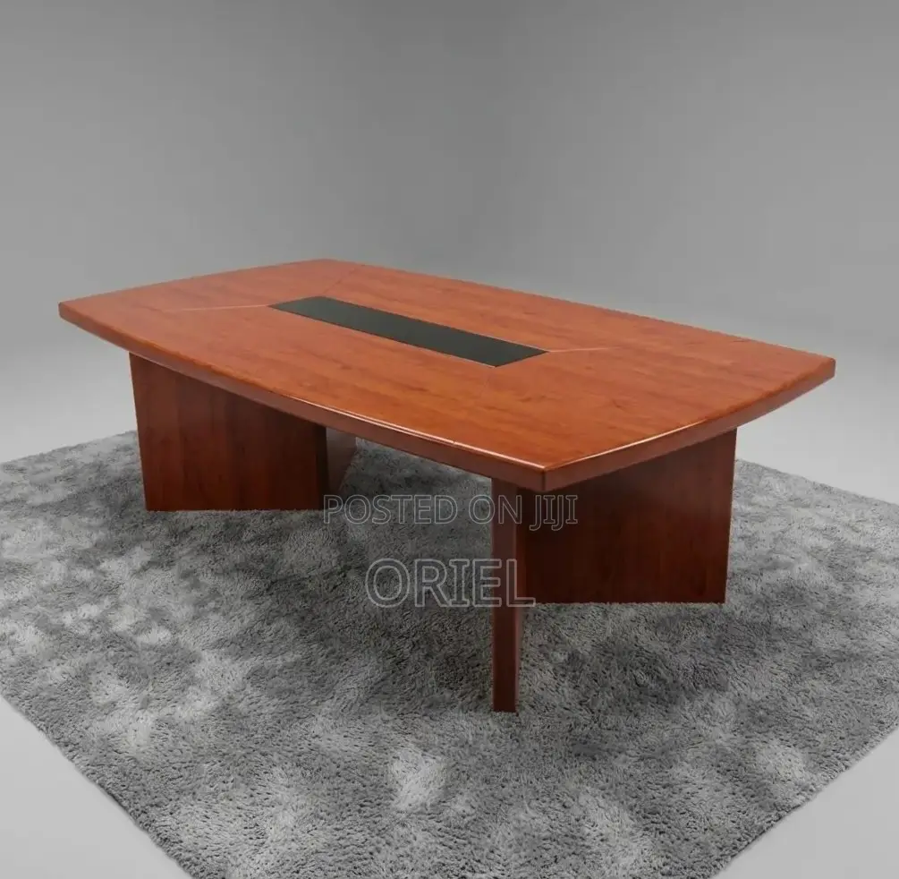 Office Table : 2400MM Conference Meeting Mahogany Table