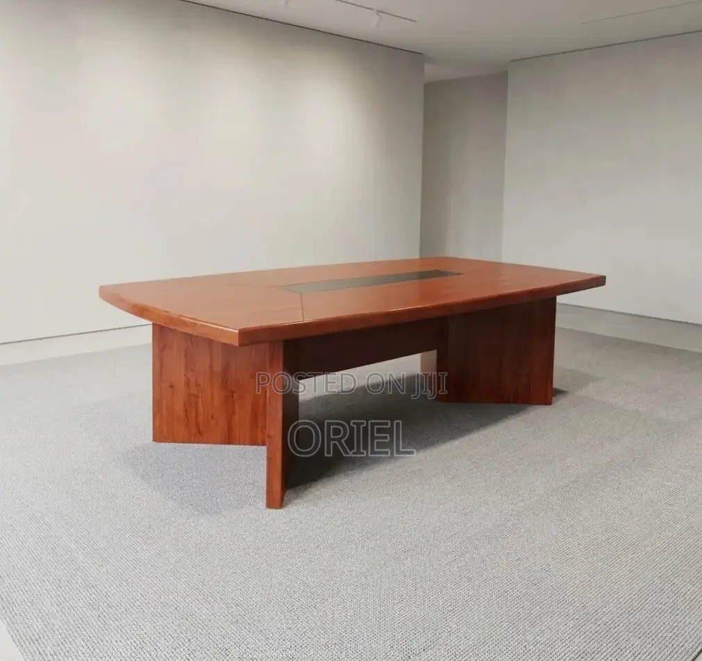 Office Table : 2400MM Conference Meeting Mahogany Table