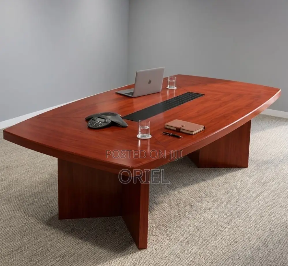 Office Table : 2400MM Conference Meeting Mahogany Table