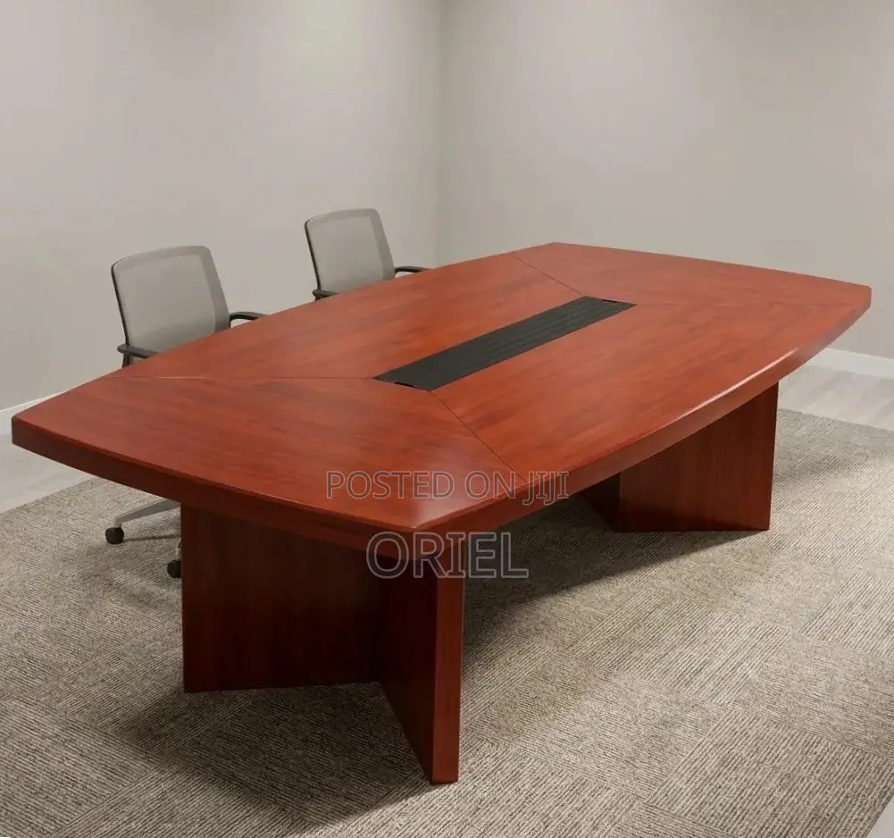Office Table : 2400MM Conference Meeting Mahogany Table