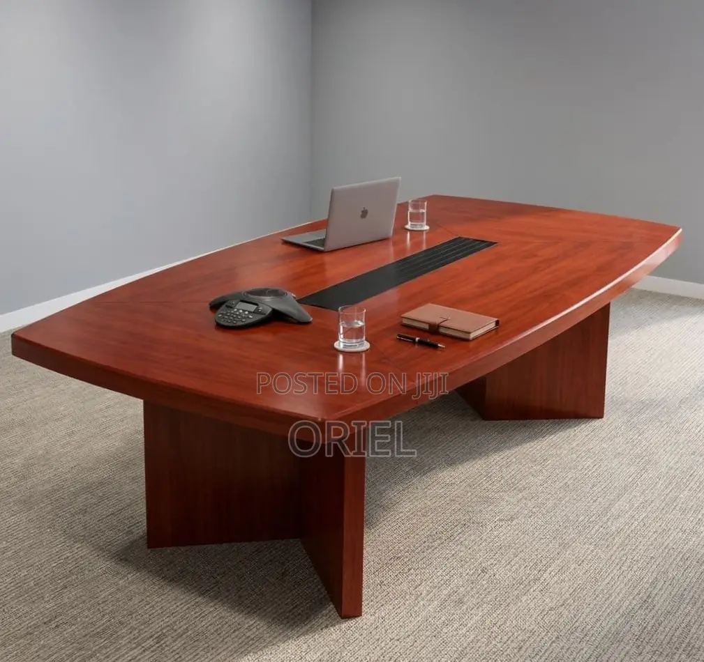 Office Table : 2400MM Conference Meeting Mahogany Table