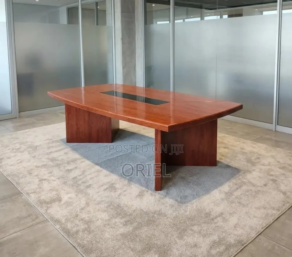 Office Table : 2400MM Conference Meeting Mahogany Table