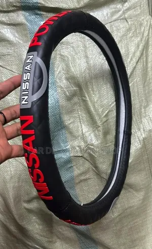 Nissan or Subaru Branded Logo 38cm Steering Wheel Cover