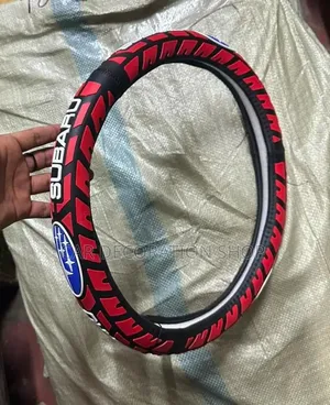 Nissan or Subaru Branded Logo 38cm Steering Wheel Cover