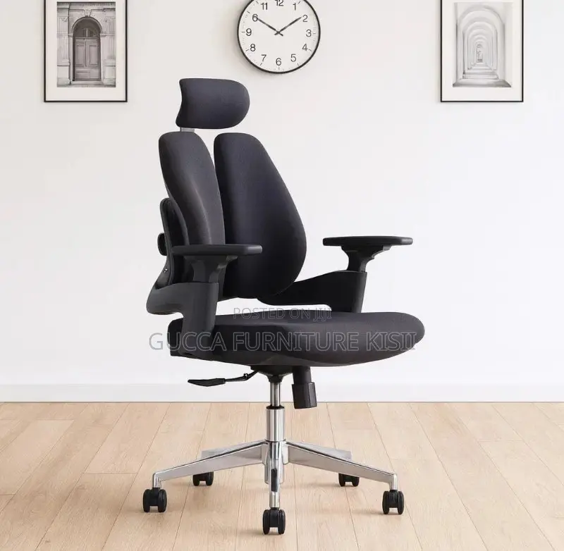 Office Chair; Dual Orthopedic Fabric Office Chair